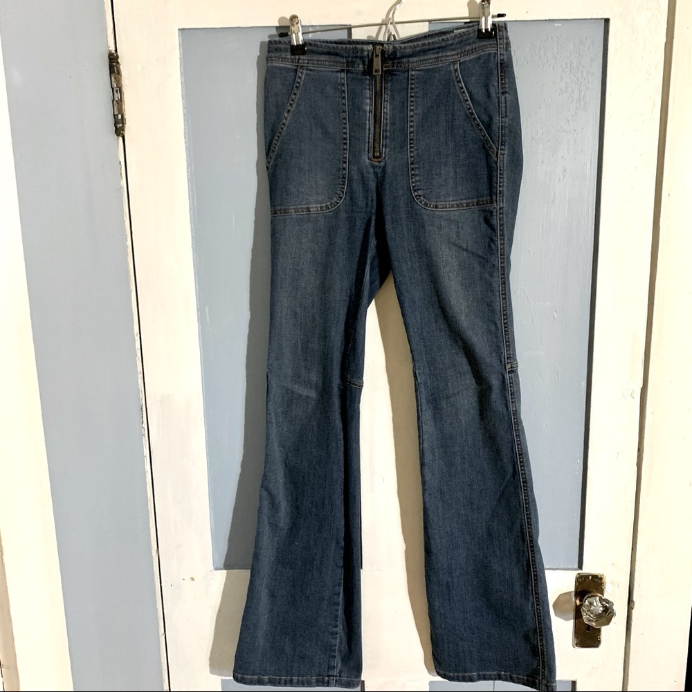 Free People Seamed Flare Jeans